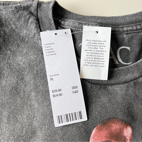 NEW Tupac Thug Life Tee Urban Outfitters Size XL - Picture 7 of 7